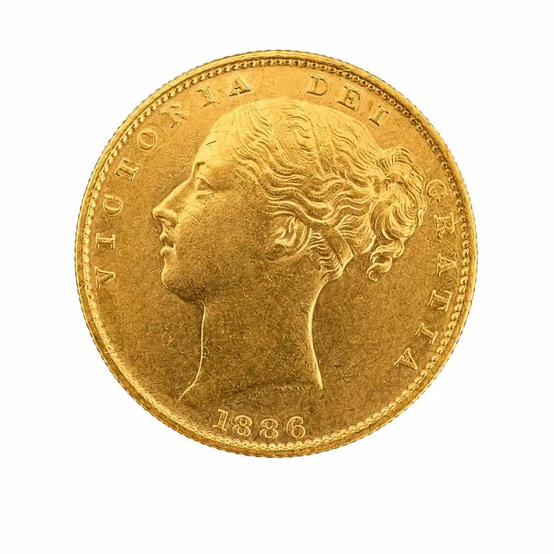 1886 Gold Sovereign obverse